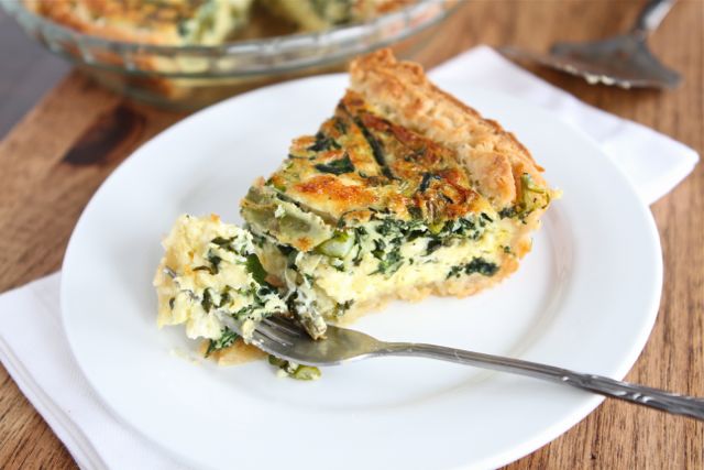 Asparagus and Spinach Easter Quiche