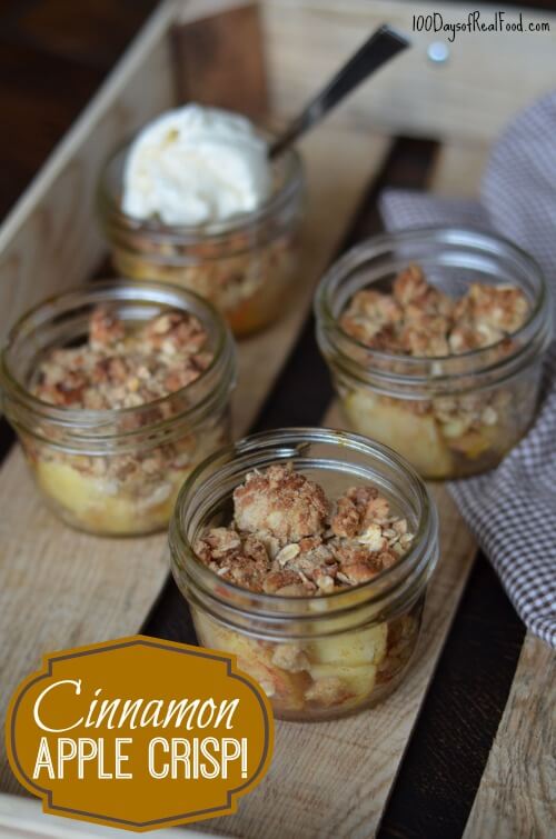 Finger Lakes Apple Crisp with Maple Cinnamon