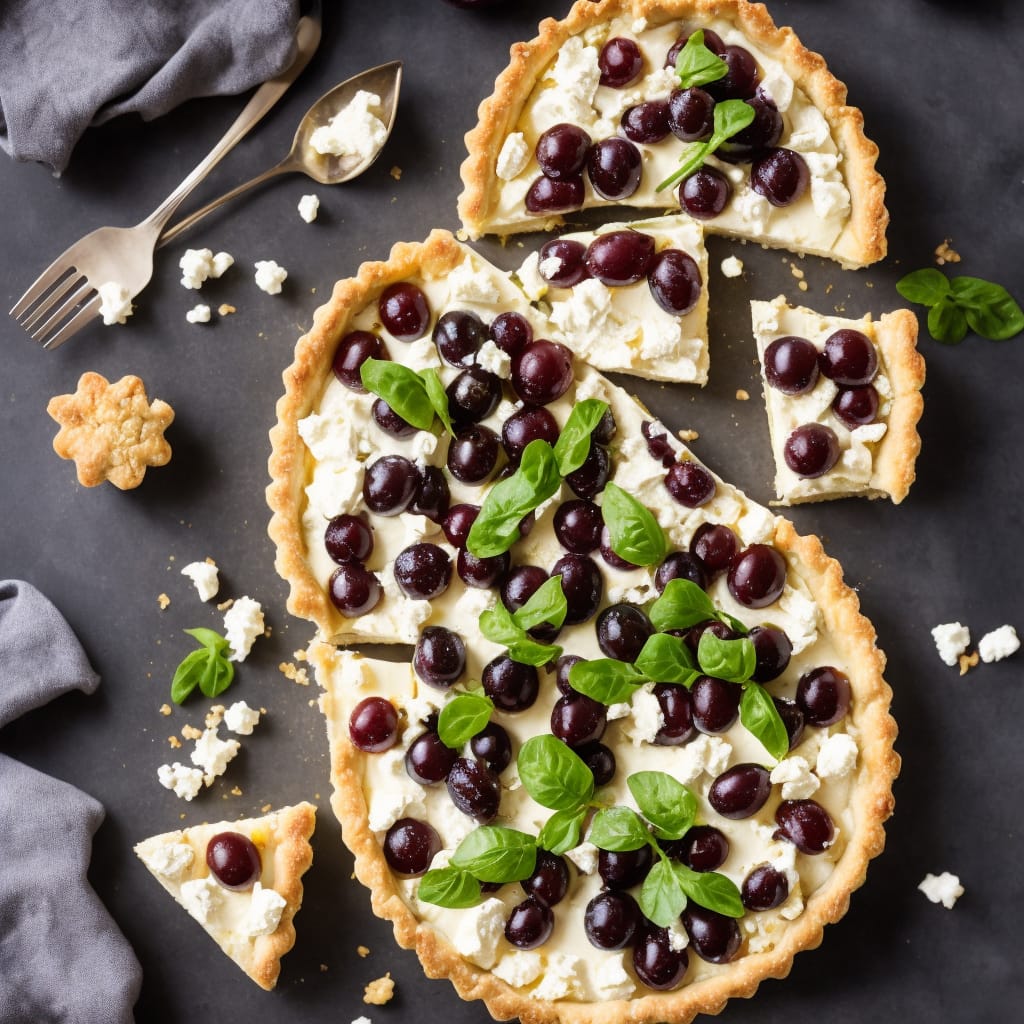 Finger Lakes Grape & Goat Cheese Tart