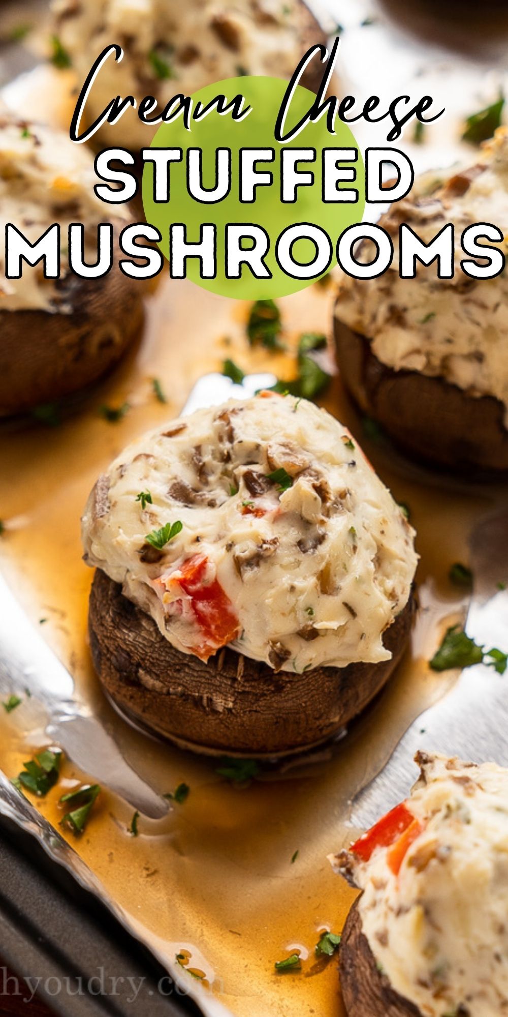 Irish Cream Cheese Stuffed Mushrooms with Dill