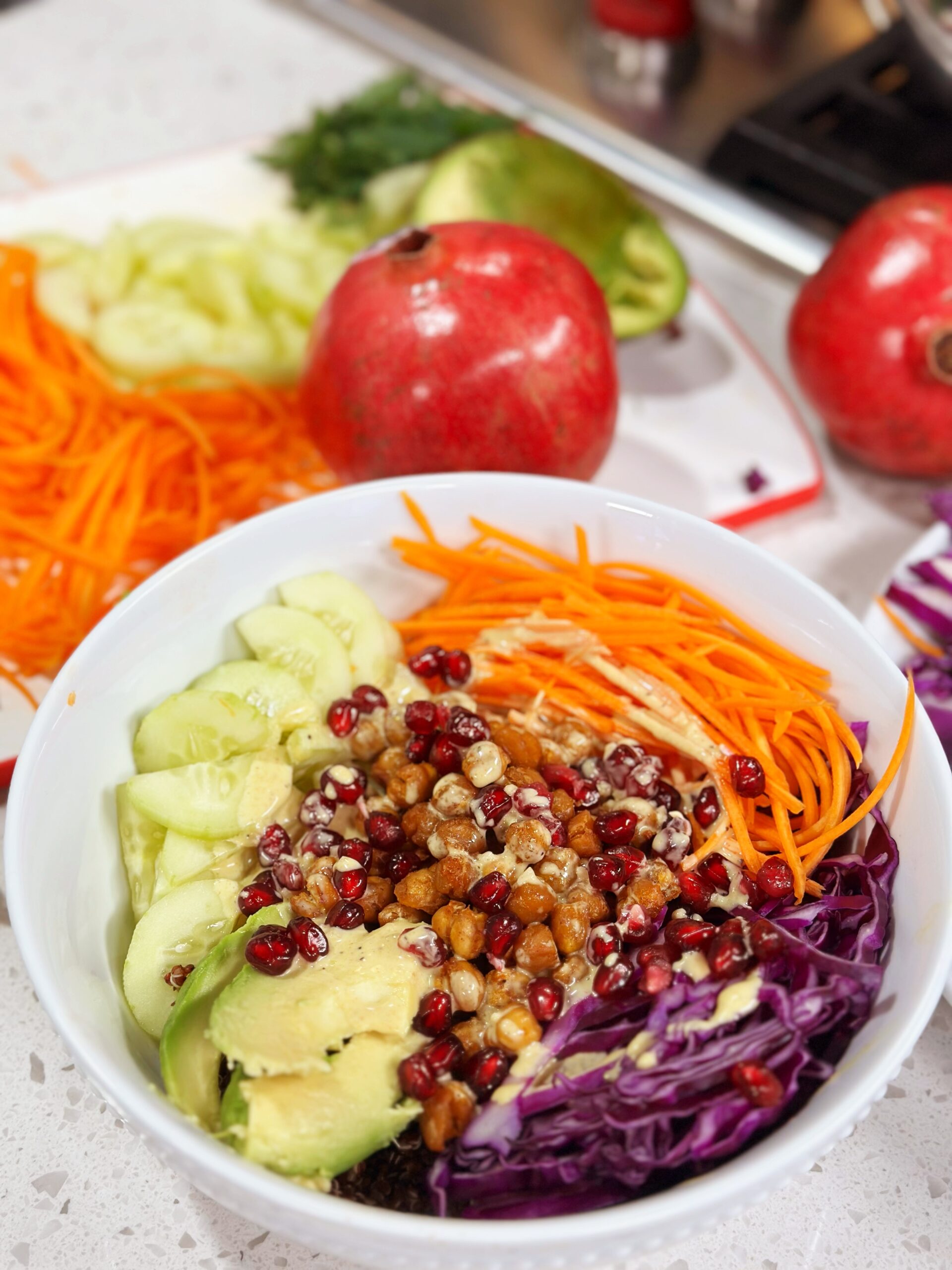Best-Kept Secret Quinoa Power Bowl with Lemon-Tahini Dressing