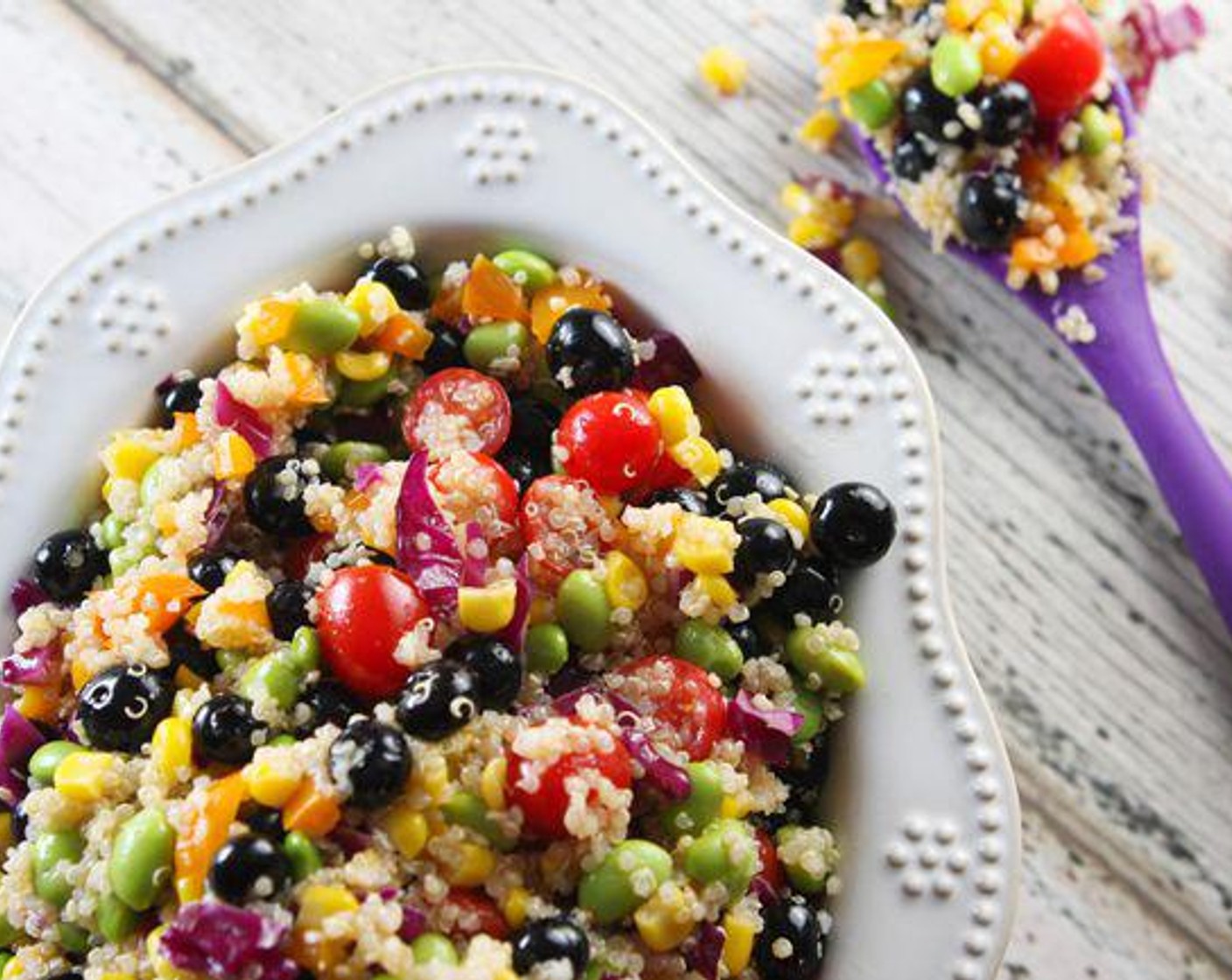 Prismatic Rainbow Quinoa Salad