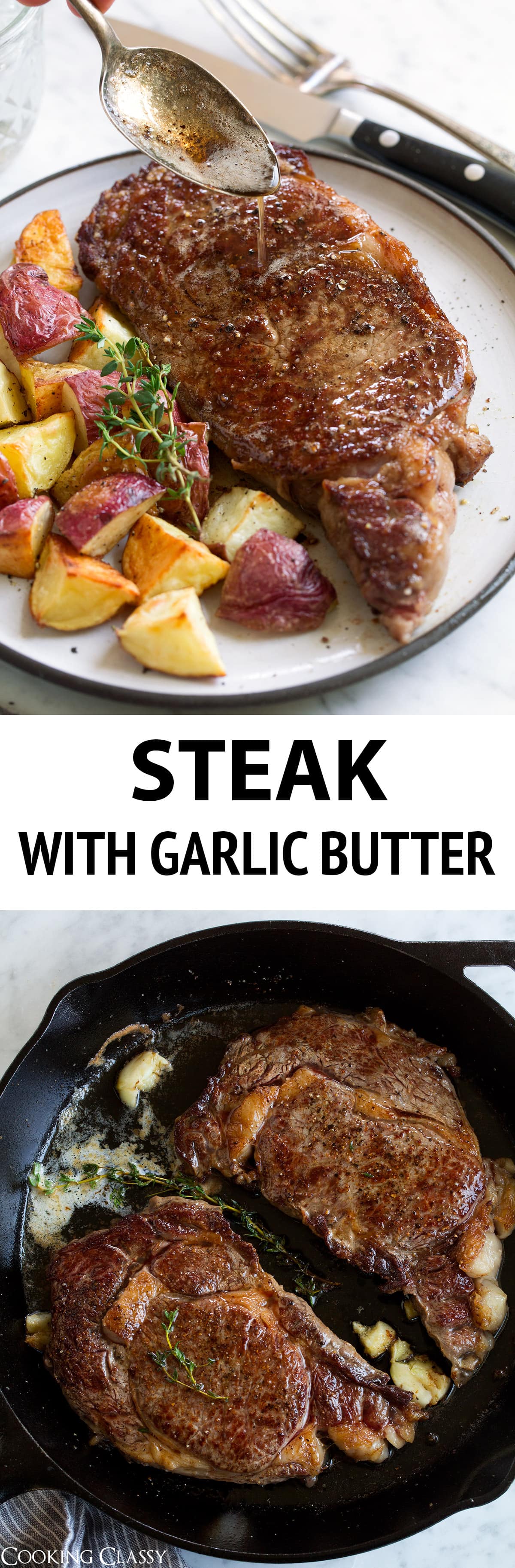 Best Quick Pan-Seared Steak with Garlic Butter