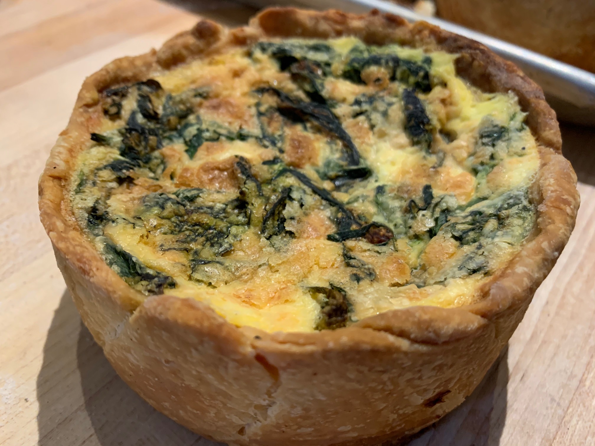 Farmers' Market Quiche with Goat Cheese and Spinach