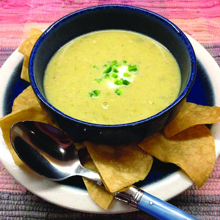 Native Mesoamerican Corn & Poblano Soup