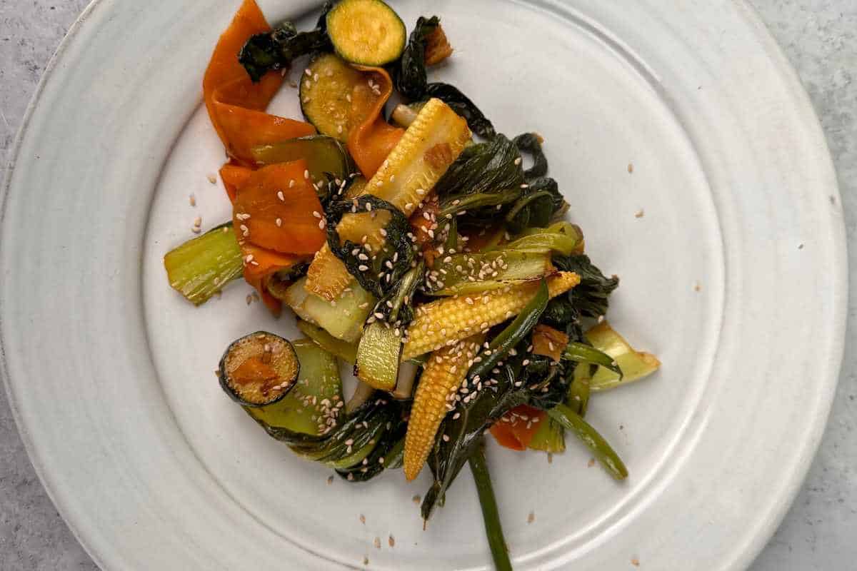 Quick Sesame-Ginger Vegetable Stir-Fry