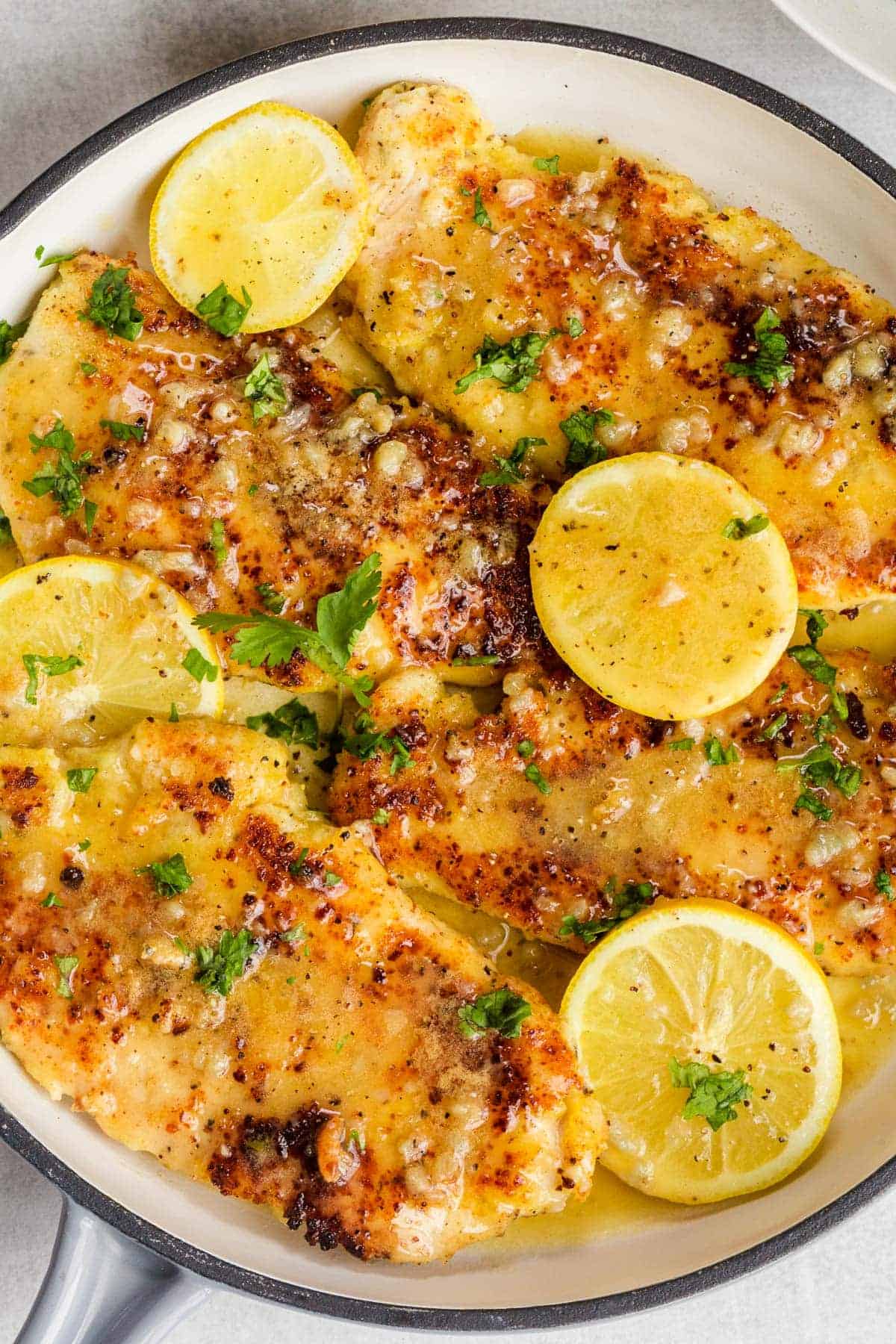 The Best Pan-Seared Chicken Breasts with Lemon Herb Butter