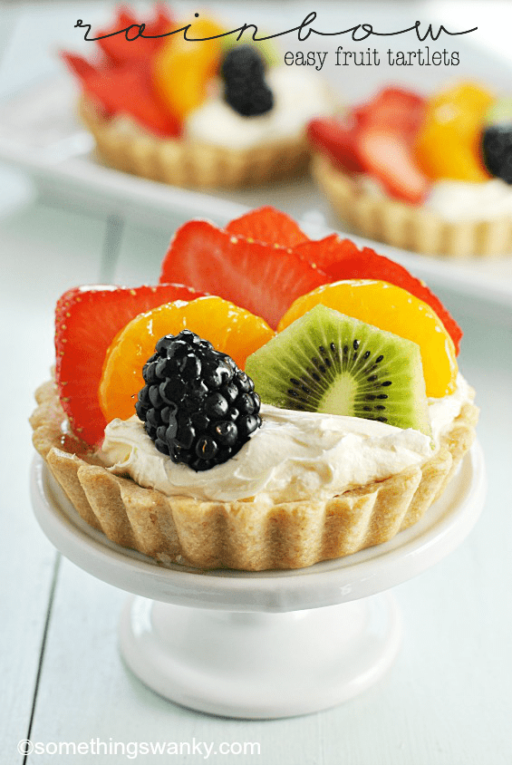 Rainbow Fruit Tartlet Towers