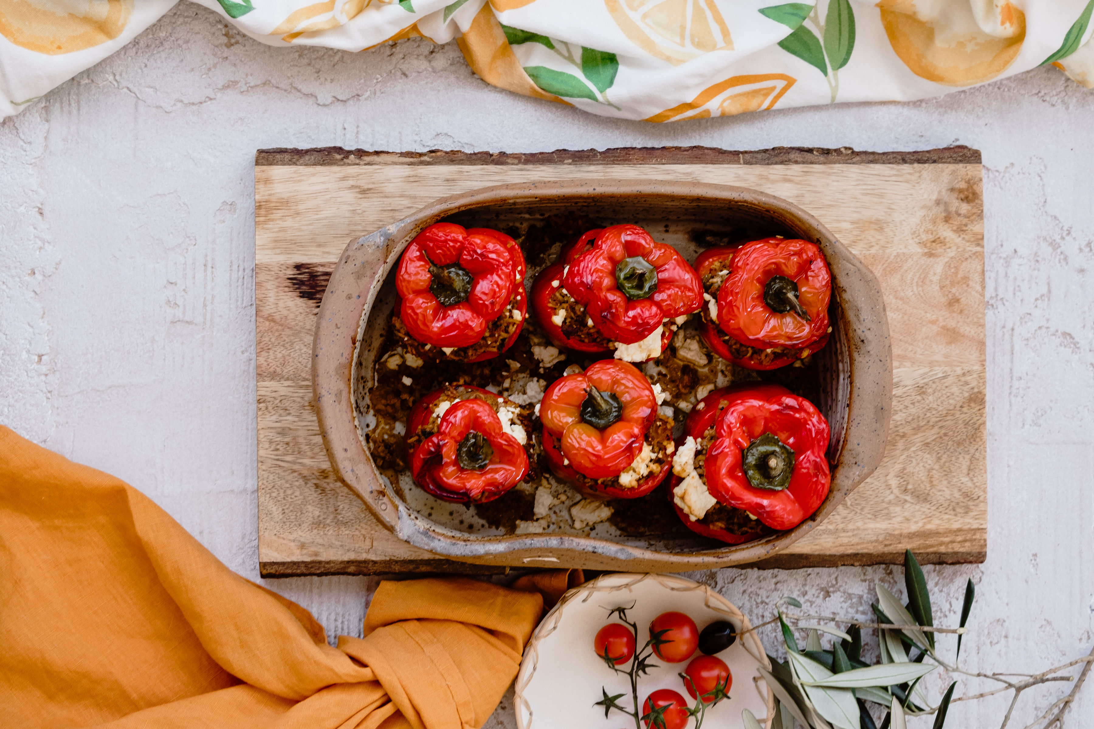 Resurrection Lamb and Herb Stuffed Peppers