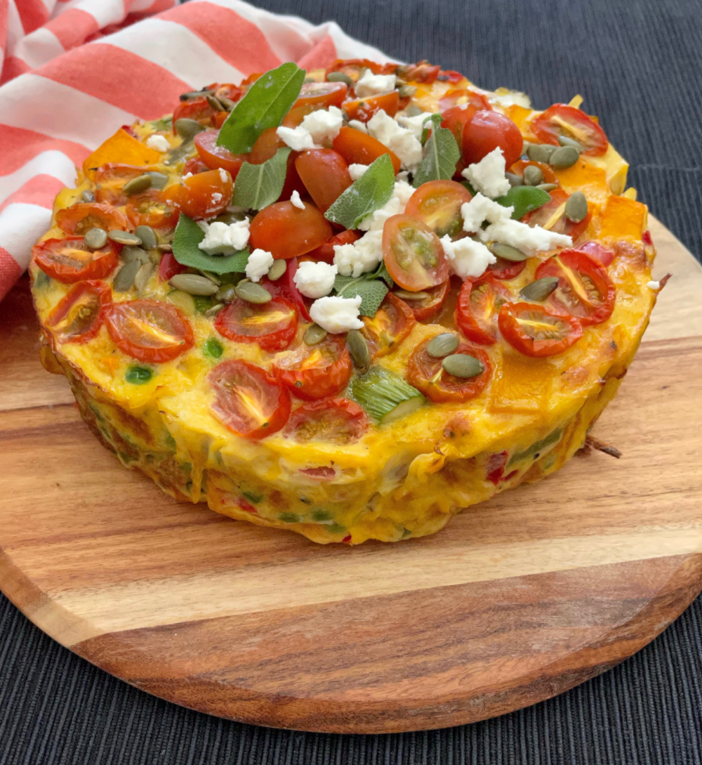 Spring Vegetable and Quail Egg Frittata