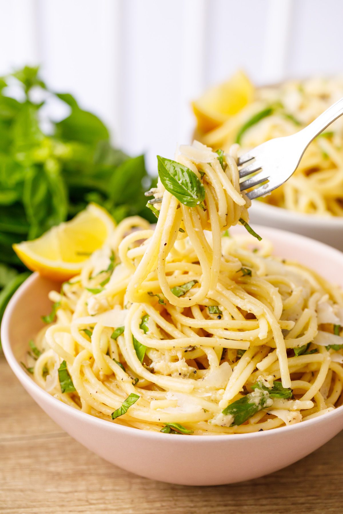 Low-Key Lemon Basil Pasta
