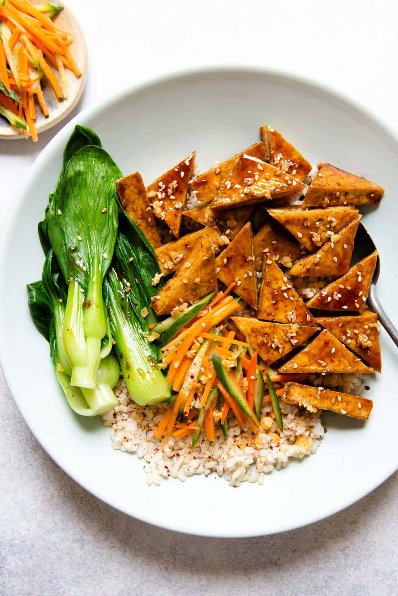 One-Pan Teriyaki Tofu with Crisp Vegetables