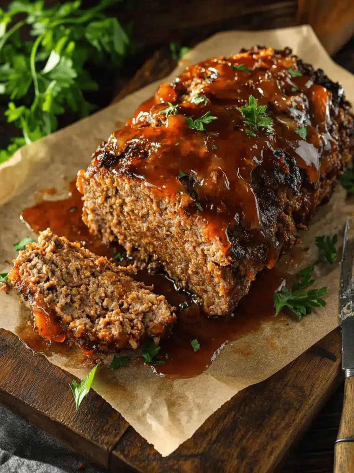 Honey-Glazed Meatloaf with Mashed Sweet Potatoes