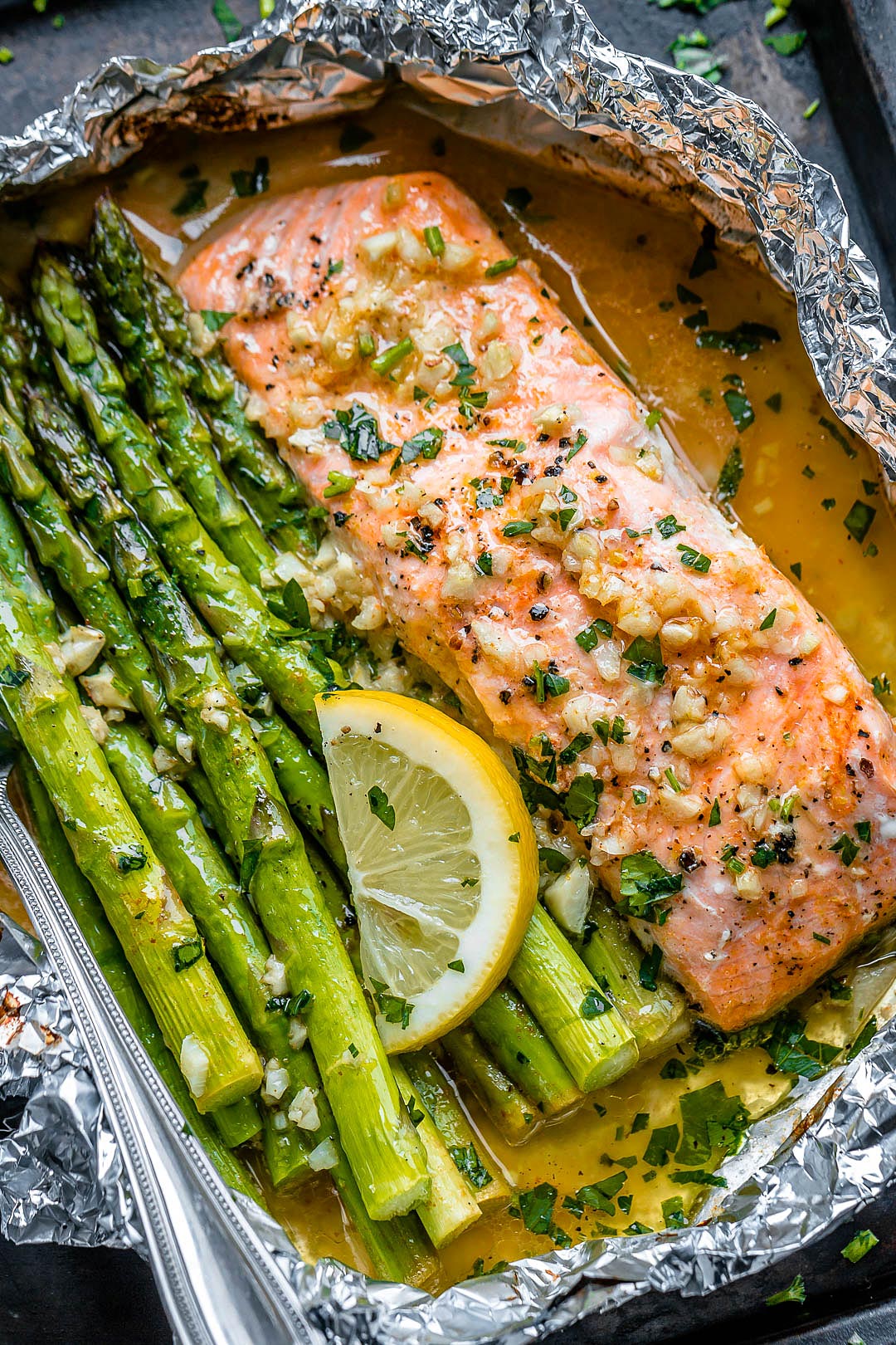 Maple-Glazed Baked Salmon with Lemon Asparagus