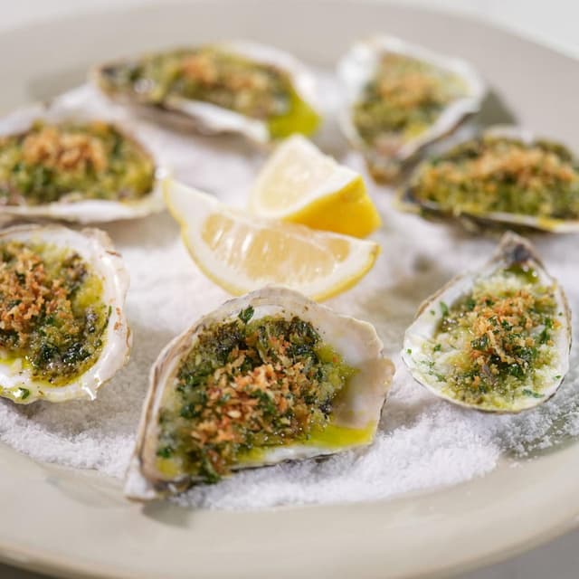 Char-Grilled Oysters with Lemon-Pepper Butter