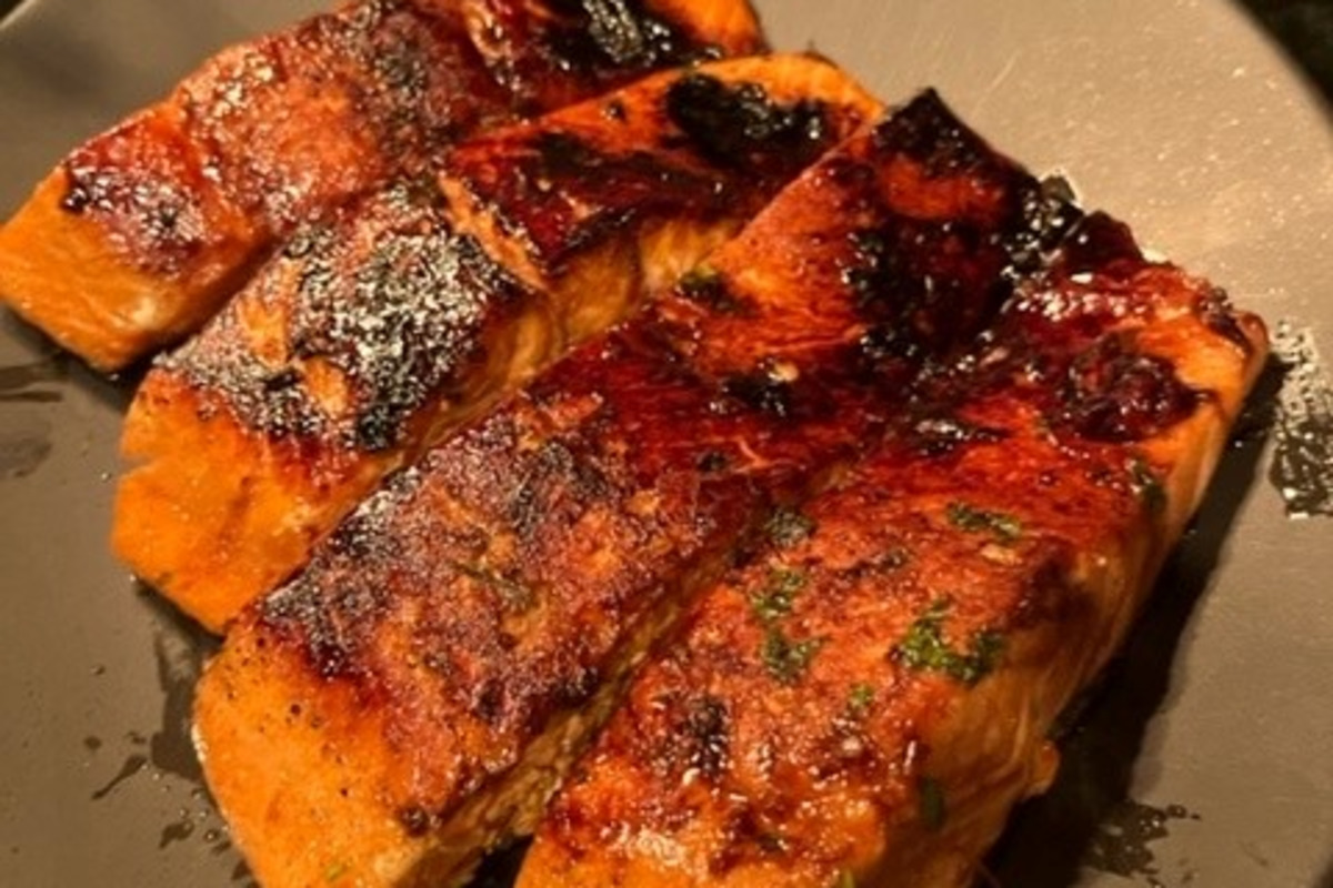 Ginger-Soy Glazed Salmon with Sesame Veggies