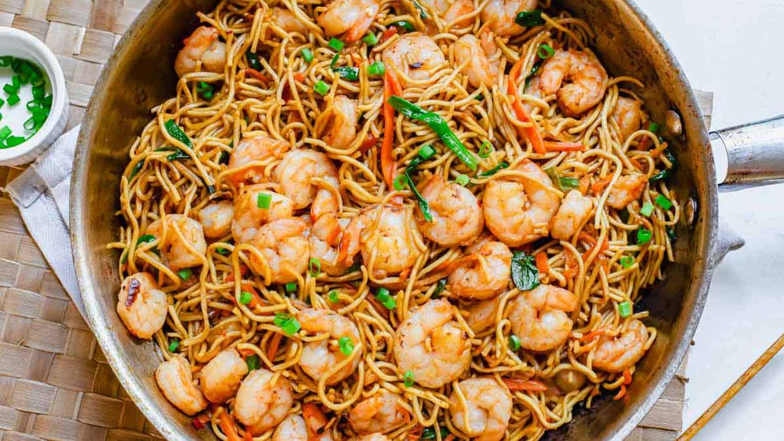 Lunar Noodles with Shrimp