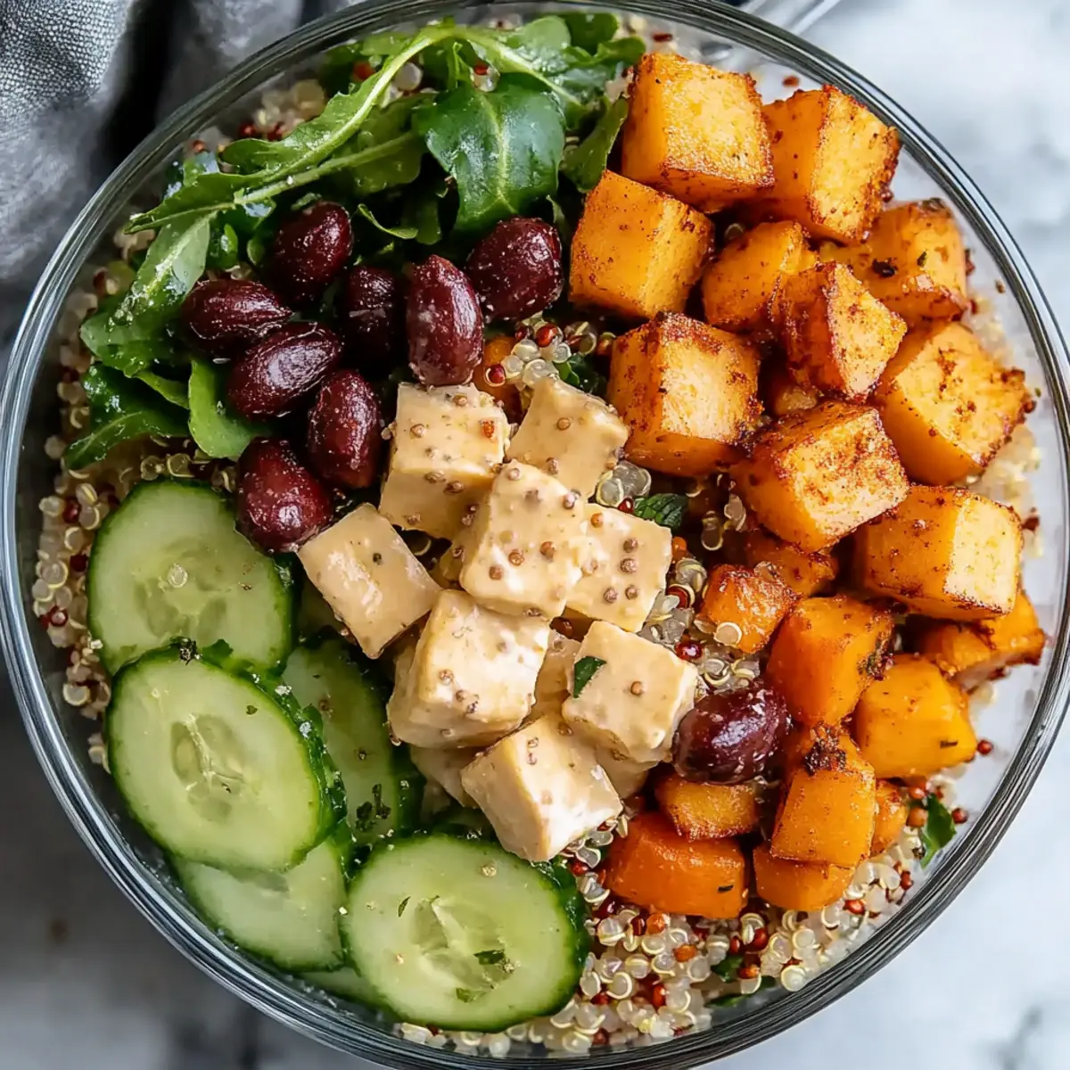 Bigelow Quinoa Bowl with Tahini Dressing