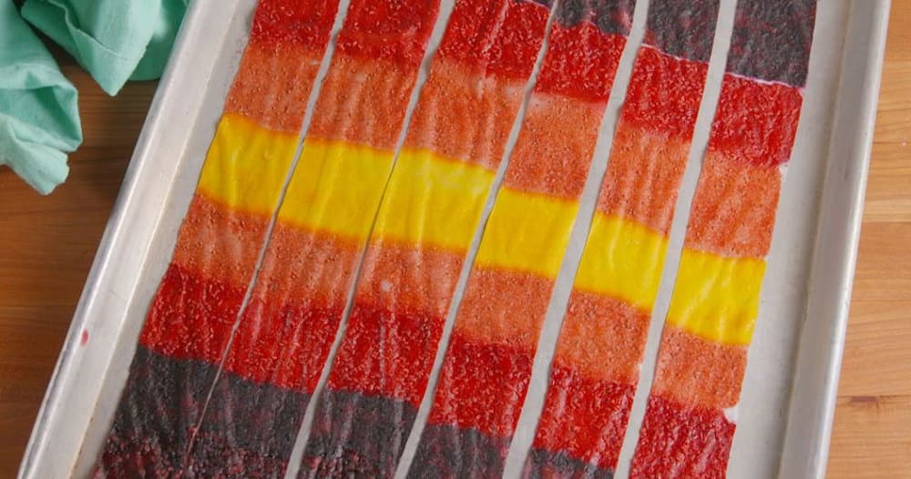 Rainbow Fruit Roll-Up Bites