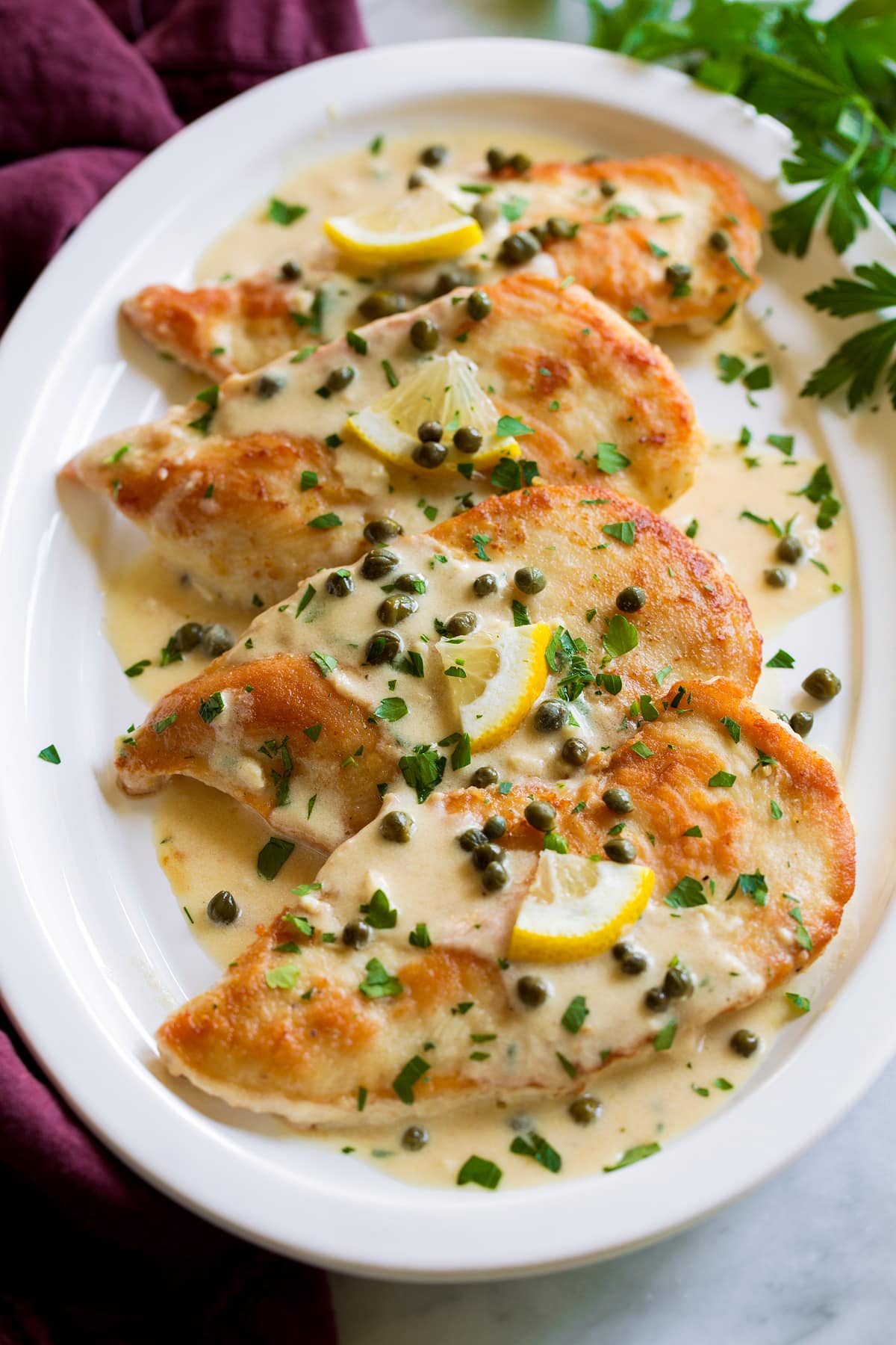Herb-Roasted Tomato & Chicken Piccata