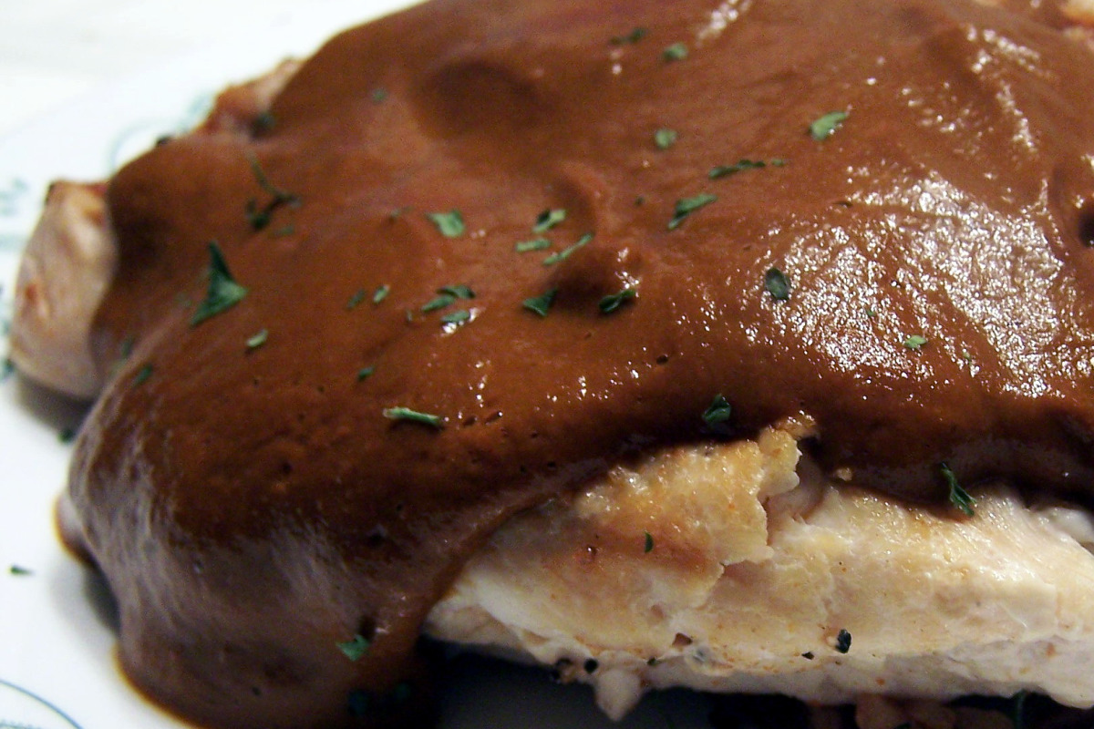 Homemade Mole Poblano with Chicken
