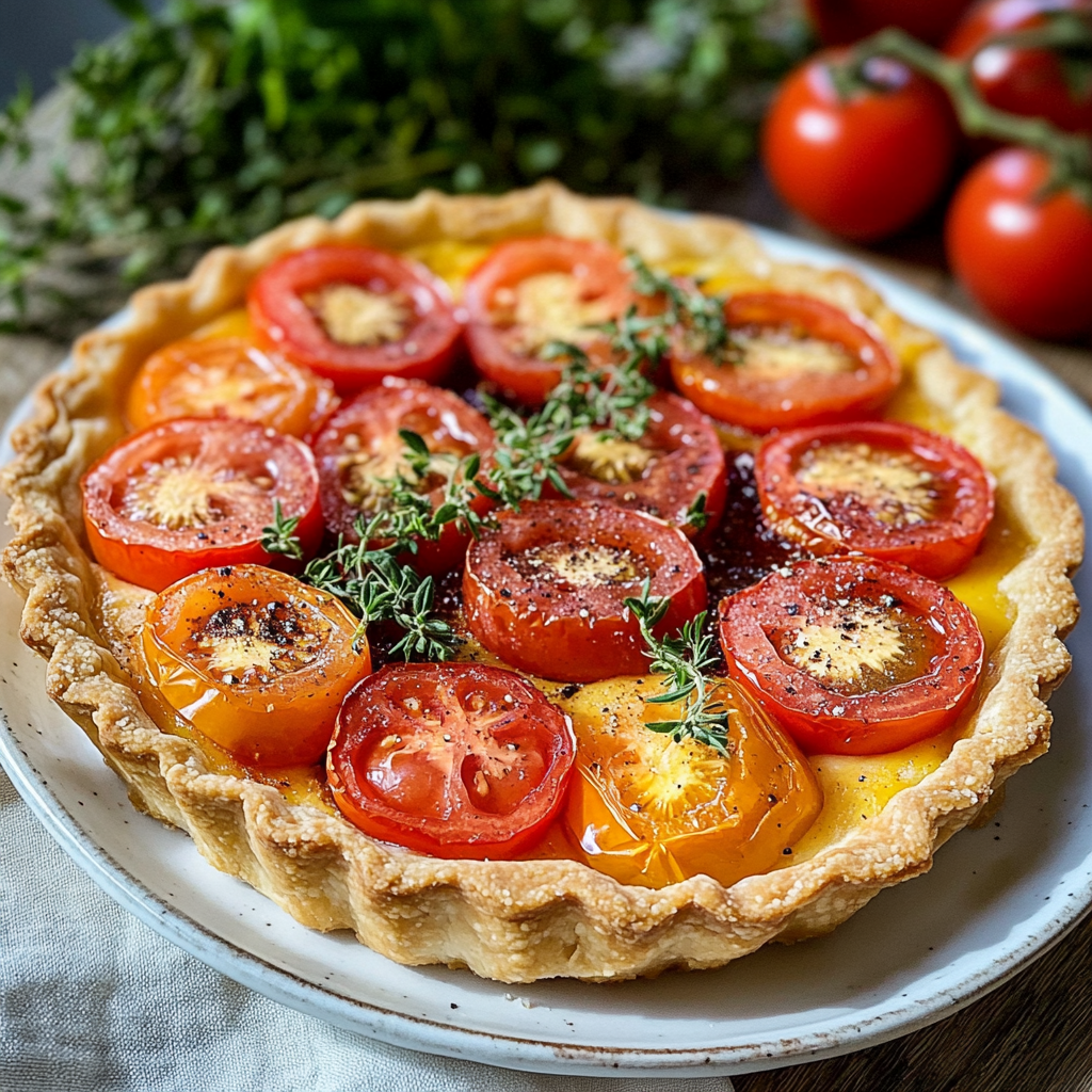 Authentic Provençal Tomato & Herb Tart