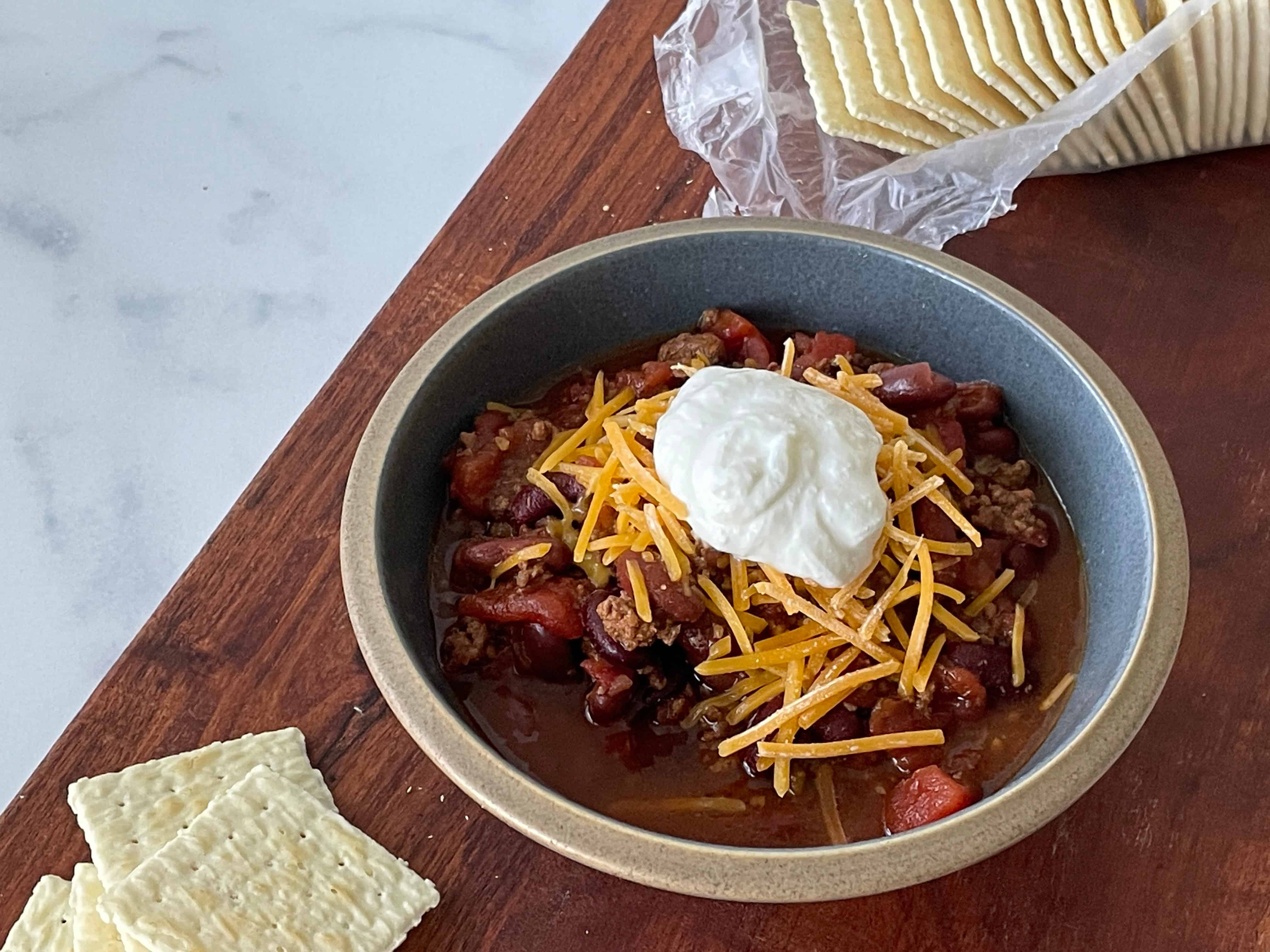 Slow-Cooker Beef and Bean Chili