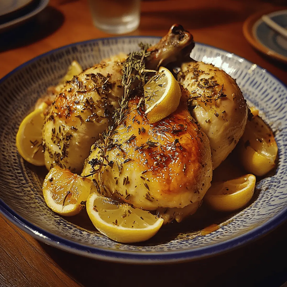 Johnson's Herb-Roasted Chicken with Lemon