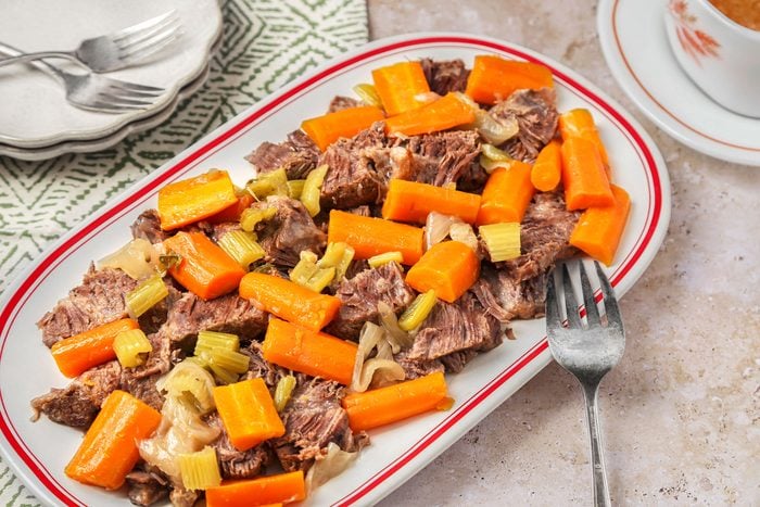 Authentic Sauerbraten with Root Vegetable Medley