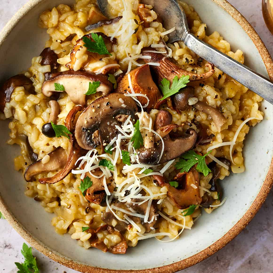 Surprising Authentic Mushroom Risotto with Smoked Paprika