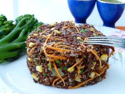 Structured Vegetable Terrine with Herb Quinoa