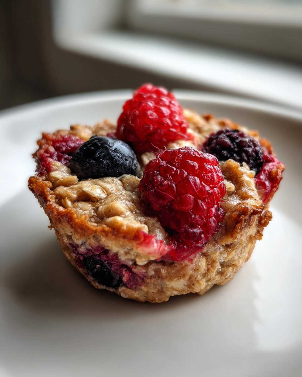 Kid-Friendly Berry Oatmeal with Maple Syrup