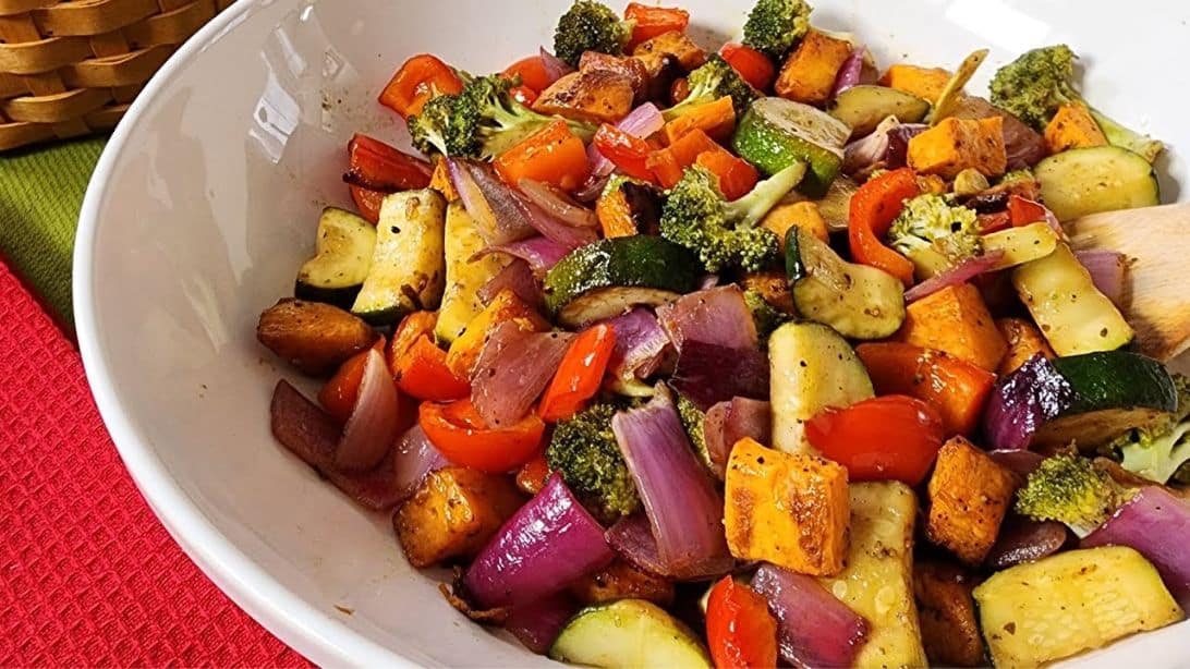 Lemon-Herb Vinaigrette with Roasted Vegetables