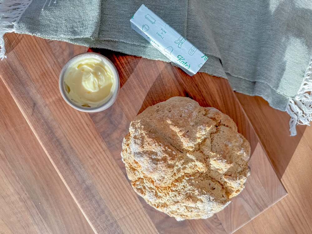 Irish-Style Soda Bread with Honey Butter