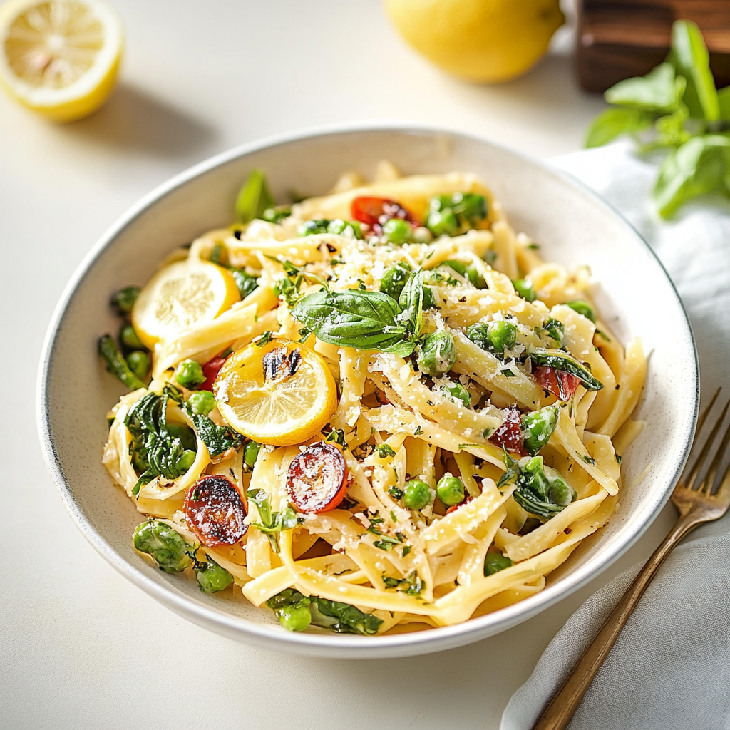 Peephole Camera Lemon-Herb Pasta