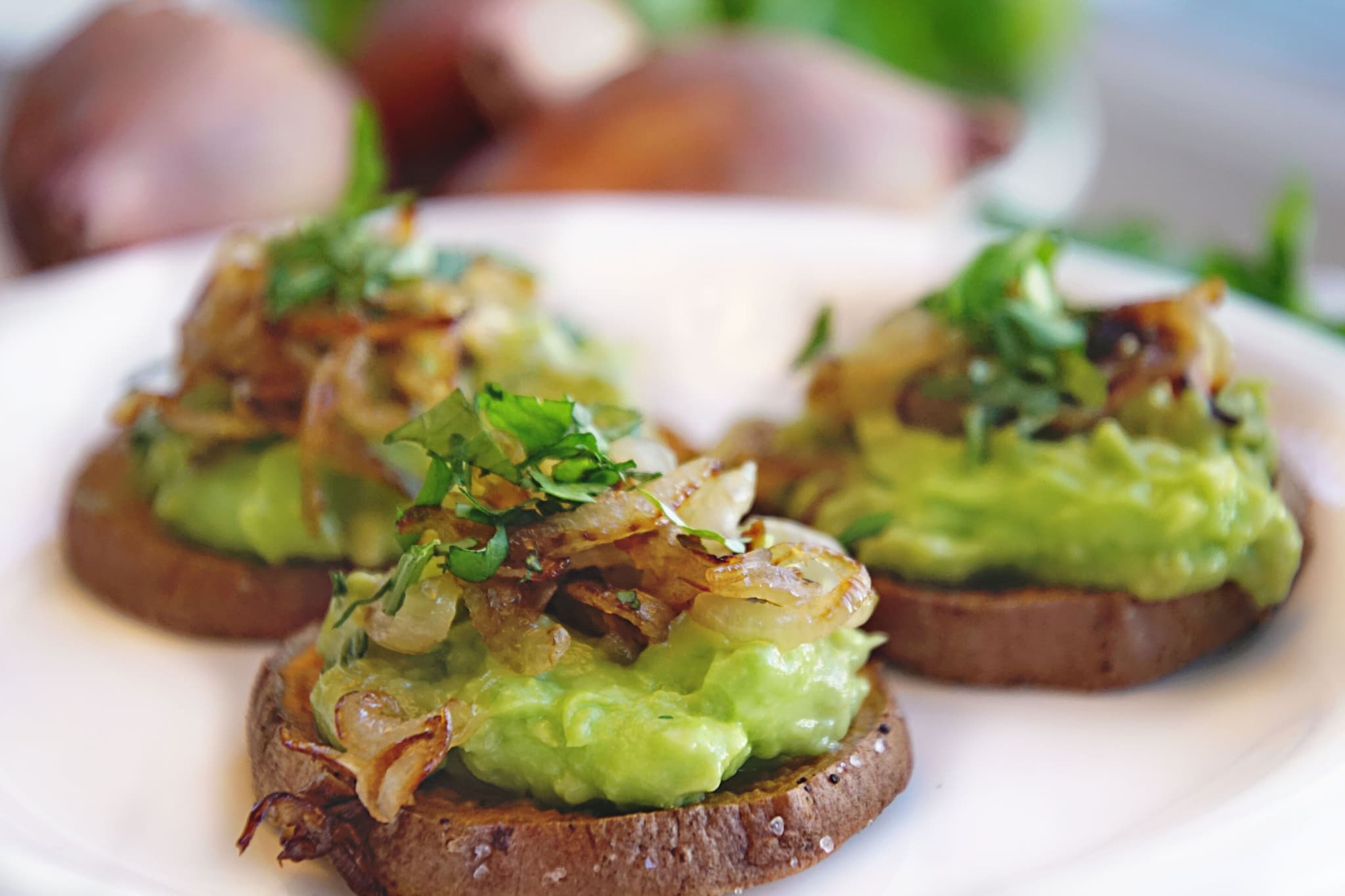 Dino-Shape Sweet Potato Bites with Avocado Dip