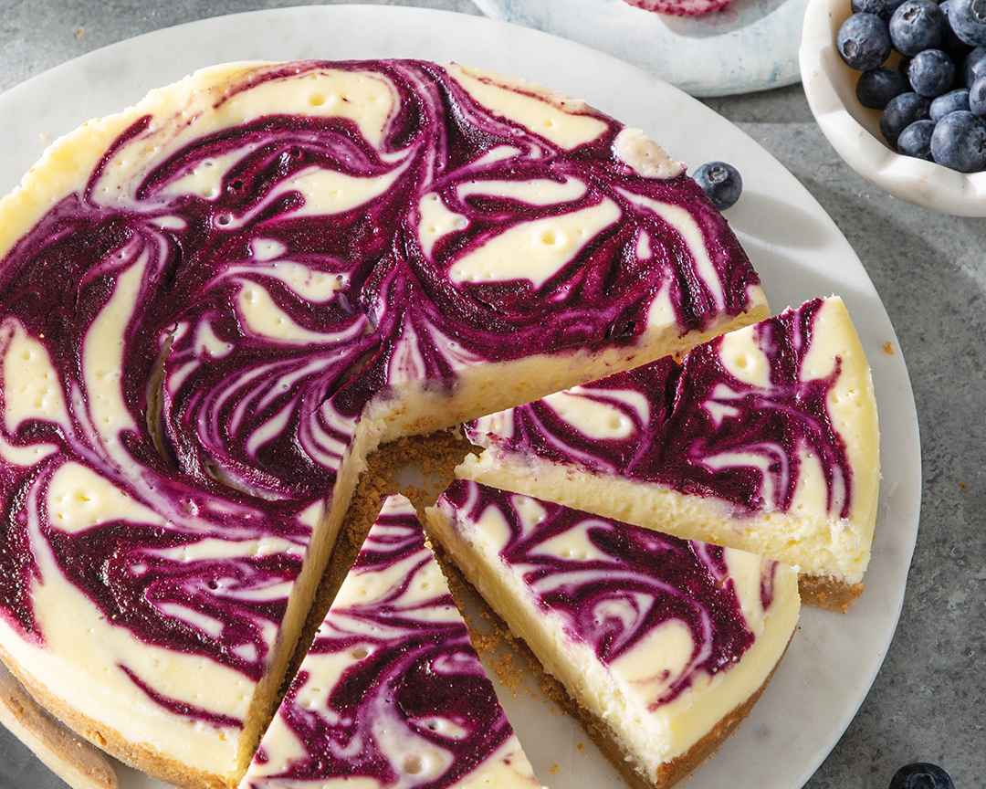 Mystery Swirl Cheesecake with Berry Surprise