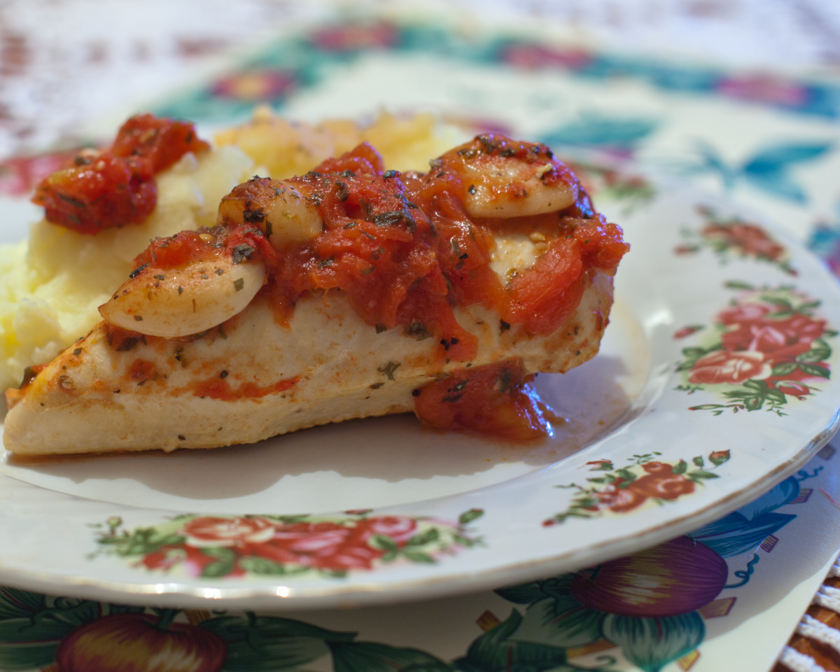 Garcia's Smothered Chicken with Peppers