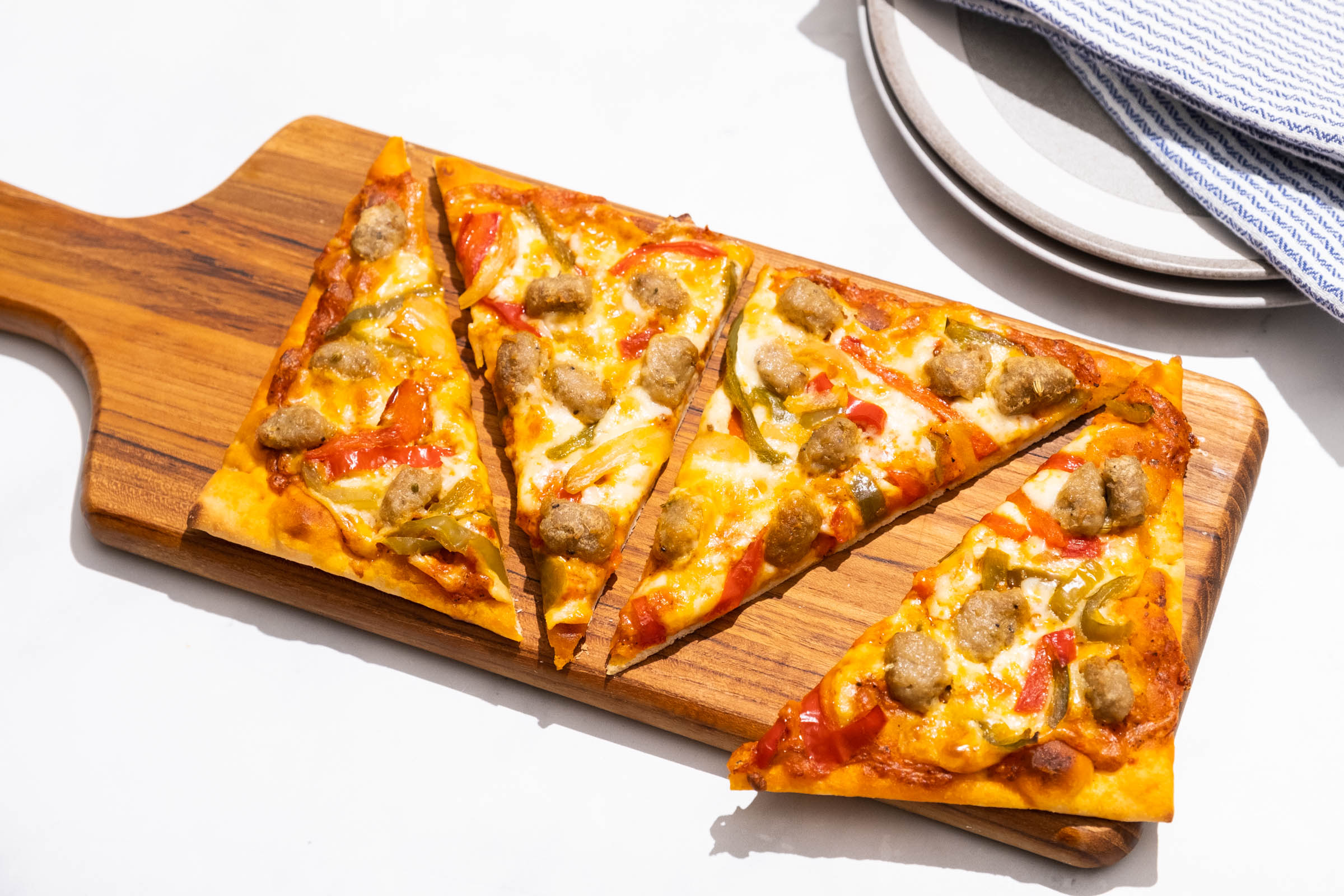 Spicy Sausage & Pepperoni Flatbread