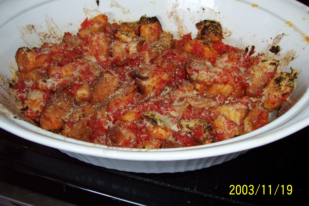 Slow-Roasted Tomato & Herb Bread Pudding