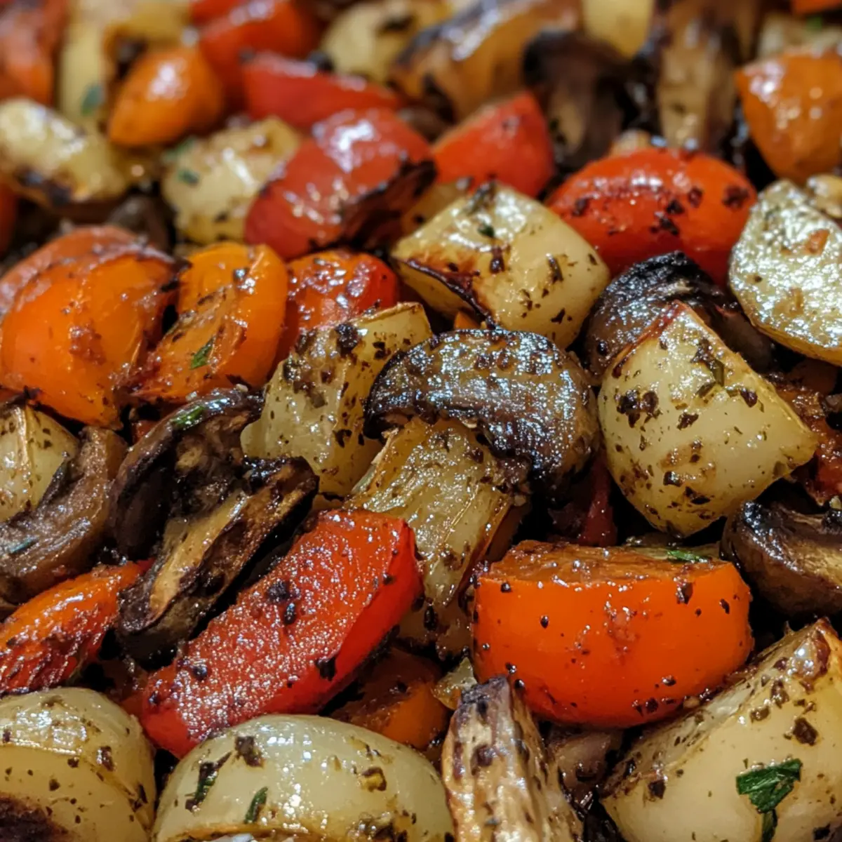 Balsamic-Infused Roasted Vegetable Medley