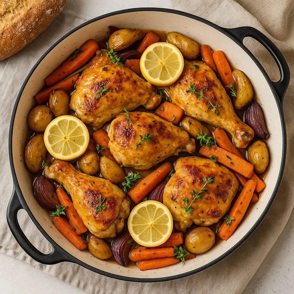 One-Pot Lemon Herb Chicken & Roasted Vegetables