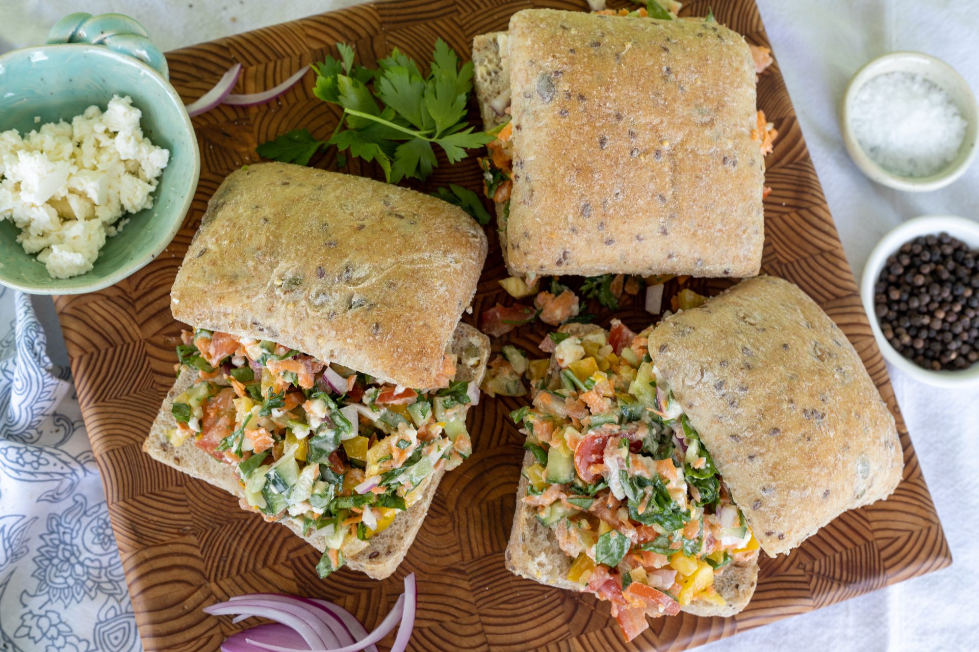 The Half Pressed Veggie Sandwich