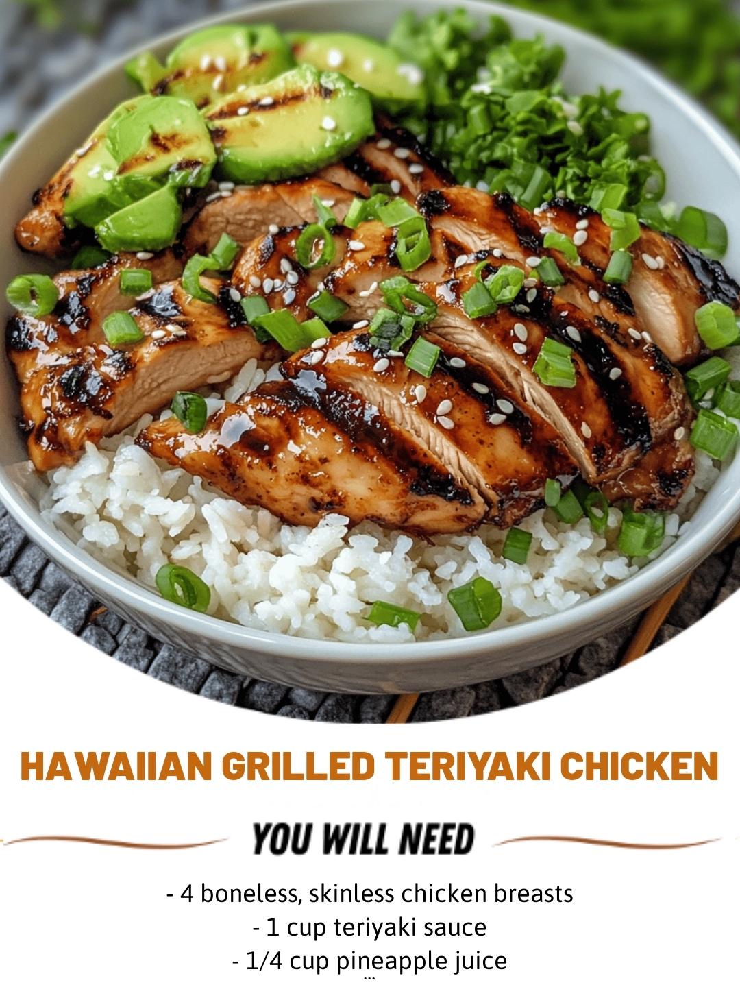 Hawaiian-Style Teriyaki Glazed Chicken with Pineapple Salsa