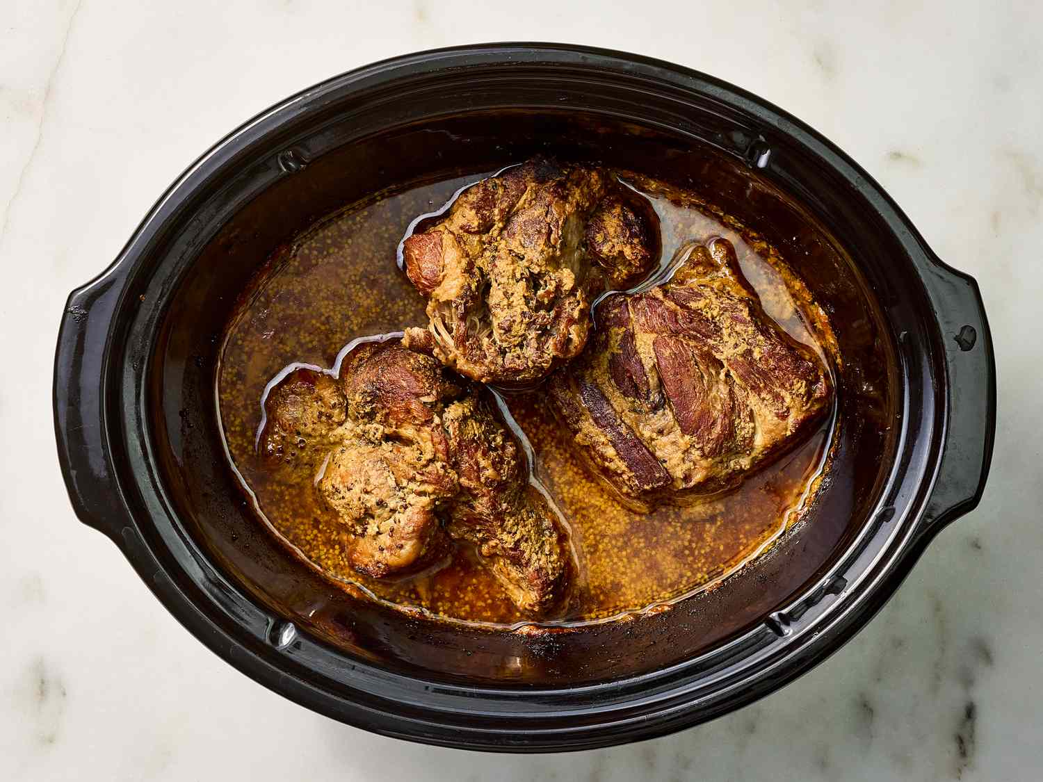 Honey Mustard Slow-Cooker Pork Shoulder
