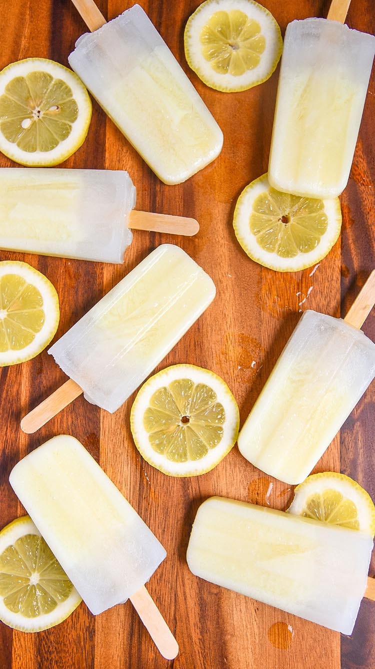 Fun-Size Lemonade Popsicles