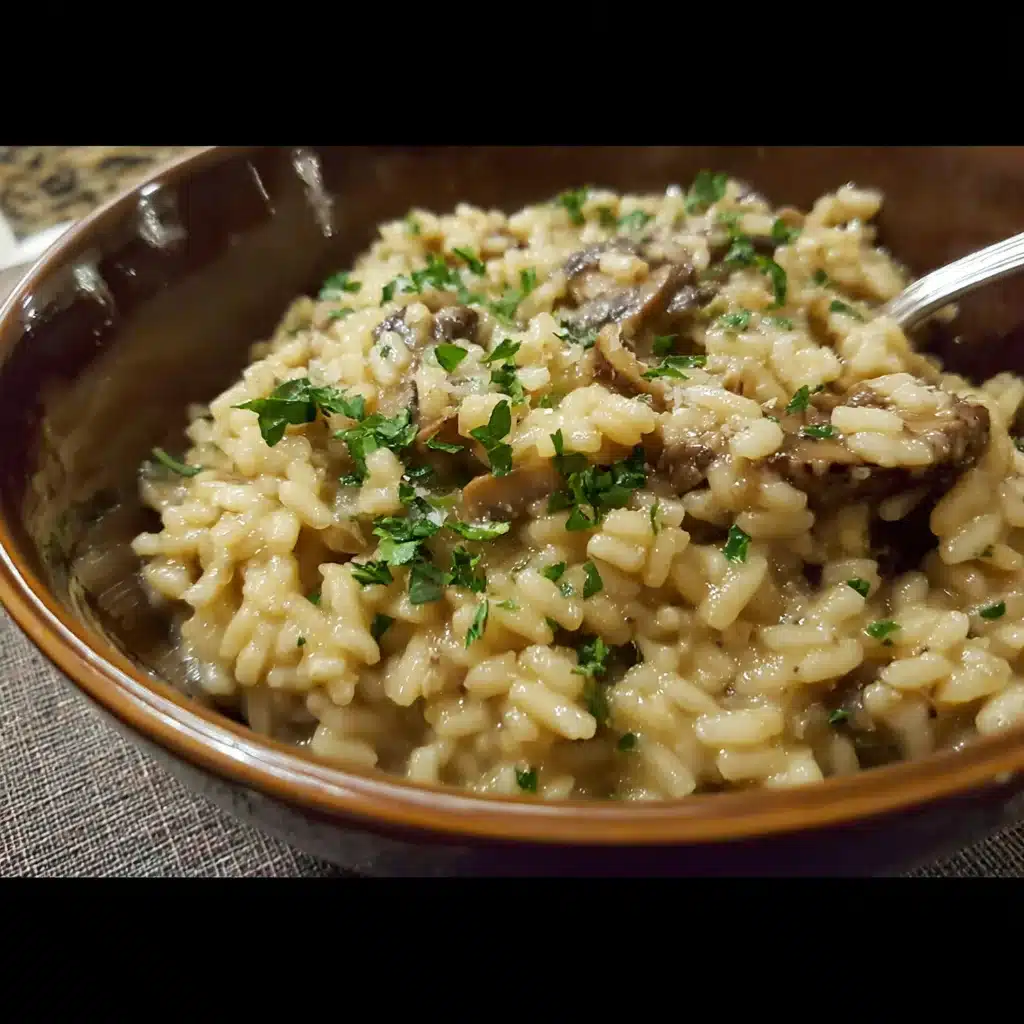 Vintage Truffle Mushroom Risotto