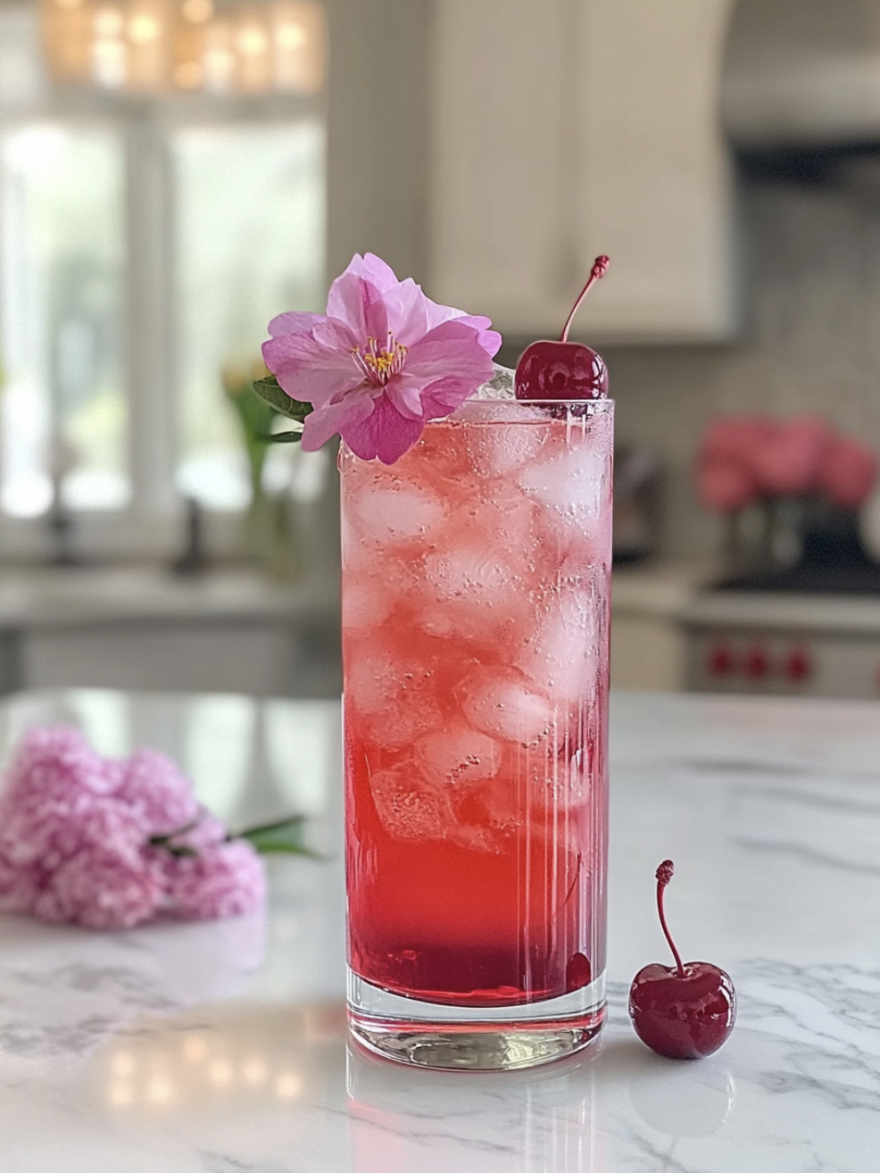 Spring Rosemary Blossom Cocktail