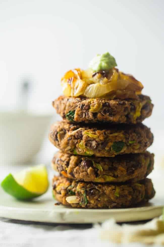 Genuine Black Bean Burger with Avocado Crema