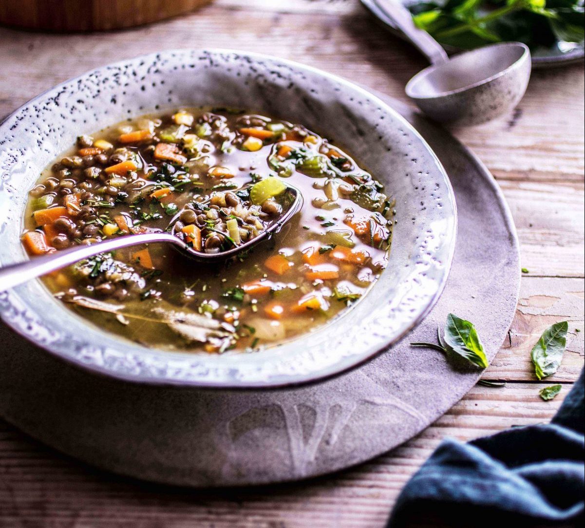 Lentil & Herb-Infused 16-Bean Soup